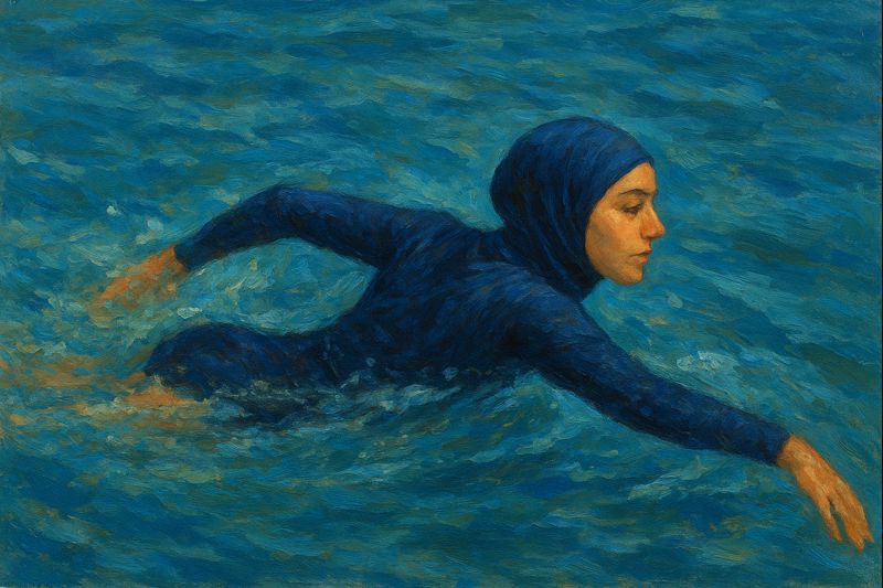 Abstract swimming 2