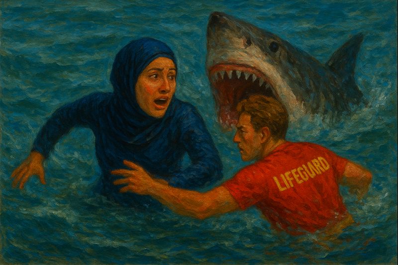 Abstract hero lifegaurd